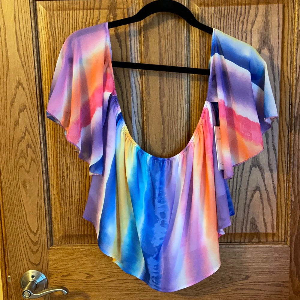 NWT Watercolor Top